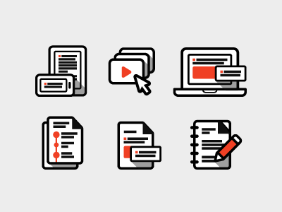 More icons icon lineicons red set stroke