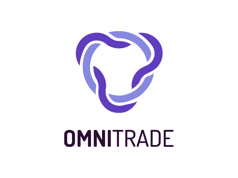 Logo design - OmniTrade bitcoin branding cryptocurrency etherum infinity litecoin logo symbol