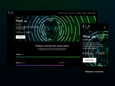 Bio Ritmo - Training details design desktop design responsive responsive design ui
