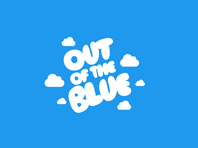 Out Of The Blue clouds logo out of the blue blue sky