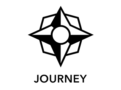 Journey Logo BW branding design logo travel travel app