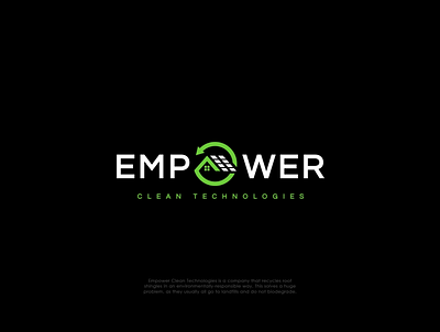 Empower Clean Technologies branding classic clean home house logo luxury recycle technology vector
