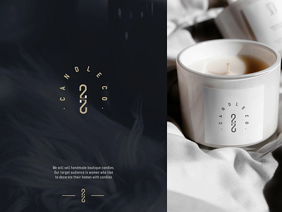 22 Candle Co. app branding classic design emblem idea logo luxury minimal typography vector vintage