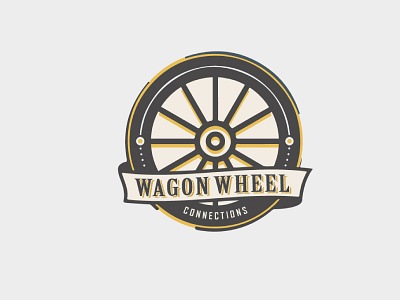 WAGON WHEEL Connections classic emblem internet logo vintage