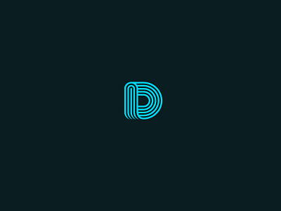 D for Dribbble brand d design letter logo