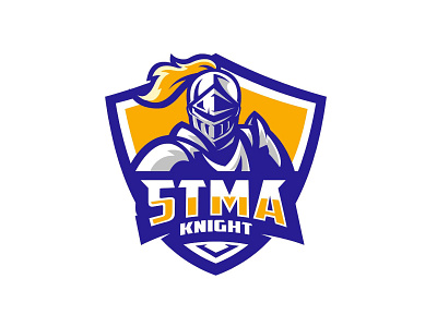STMA knight classic knight logo. luxury vintage