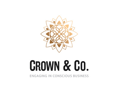 Crown & Co. gold logo vintage