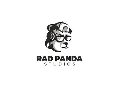 RAD PANDA STUDIOS logo panda panda bear studio