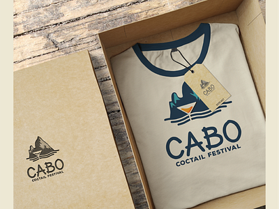 CABO COCTAIL FESTIVAL beer branding cool glass idea logo mountain sea