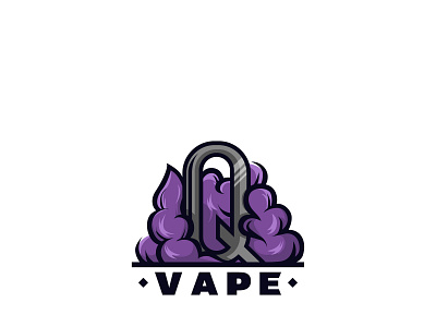 Q Vape e cigarette logo logo 3d smoke vape