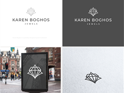 Karen Boghos branding emblem jewel jewelers logo luxury vector