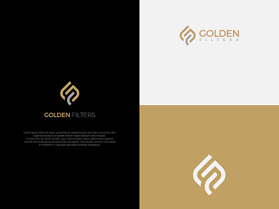 Golden Filters branding branding design emblem idea logo luxury vector vintage