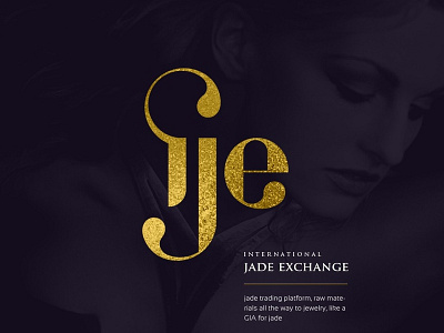 Ije - International Jade Exchange brand design brand identity branding classic design fashion fashion brand gold international style jewellery jewelry jewels logo luxury mark typography womens