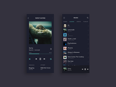 Daily UI, #009 daily ui dailyui mobile ui music music app