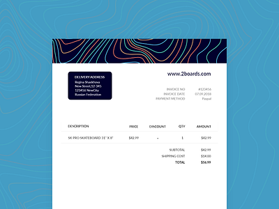 Daily UI #046 046 adobe xd dailyui design invoice invoice design