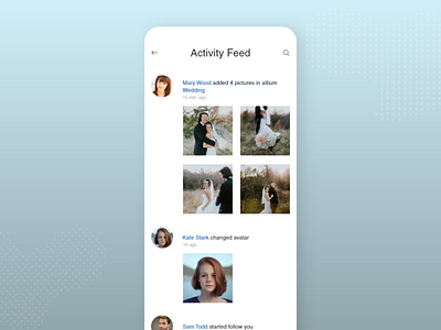 Daily UI #047 activity activity feed adobe xd dailyui design mobile app