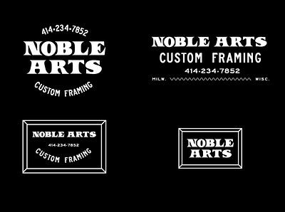 Noble Arts logos branding graphic design lettering logo logodesign