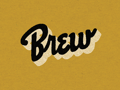 Brew lettering