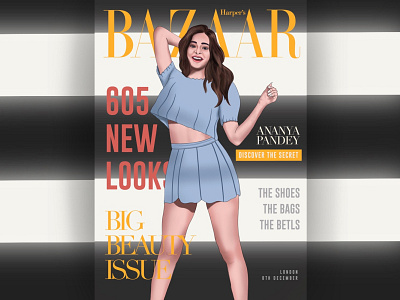 Magazine illustration cover design art dribbbble dribbble dribbble app dribbble ball graphic design graphic art illustration poster art poster challenge