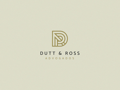 Dutt & Ross - Lawyers branding design graphic design lawyers logo monogram vector
