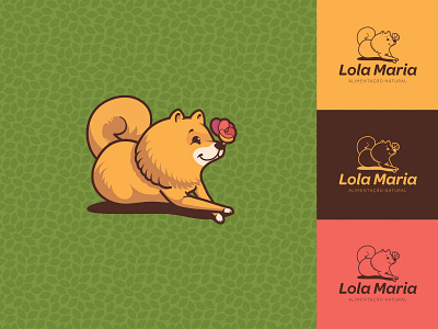Lola Maria - Natural food for dogs branding design dog food graphic design illustration logo natural vector