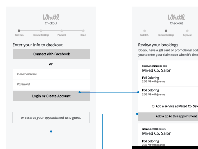 ux - checkout flow