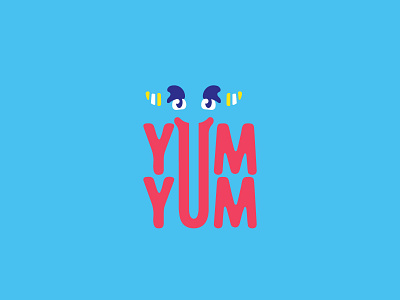 YumYum - Semi-sweet treats for kids - BeastBerry brand branding candy design illustration logo mark monster sweet sweets treat type typography vector