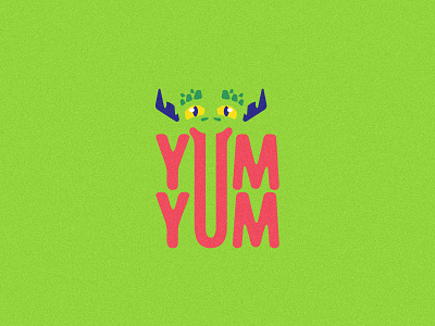 YumYum - Semi-sweet treats for kids - SnapApple apple brand branding candy design dragon illustration logo mark monster snake sweet type typography vector