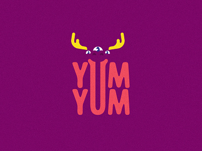 YumYum - Semi-sweet treats for kids - Grrrape brand branding candy design grape icon illustration kids logo mark monster moose sweet sweets typography vector
