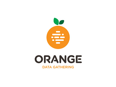 Orange Data Mining rename,logo,mascot brand branding design icon illustration logo mark orange typography vector