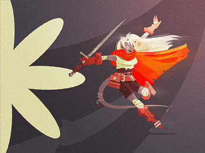 Fantasy concept art - Tiefling Sword dancer