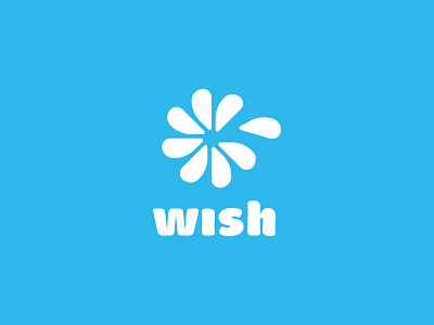 Wish.com rework brand branding design flower illustration logo mark pedal shopping vector wish