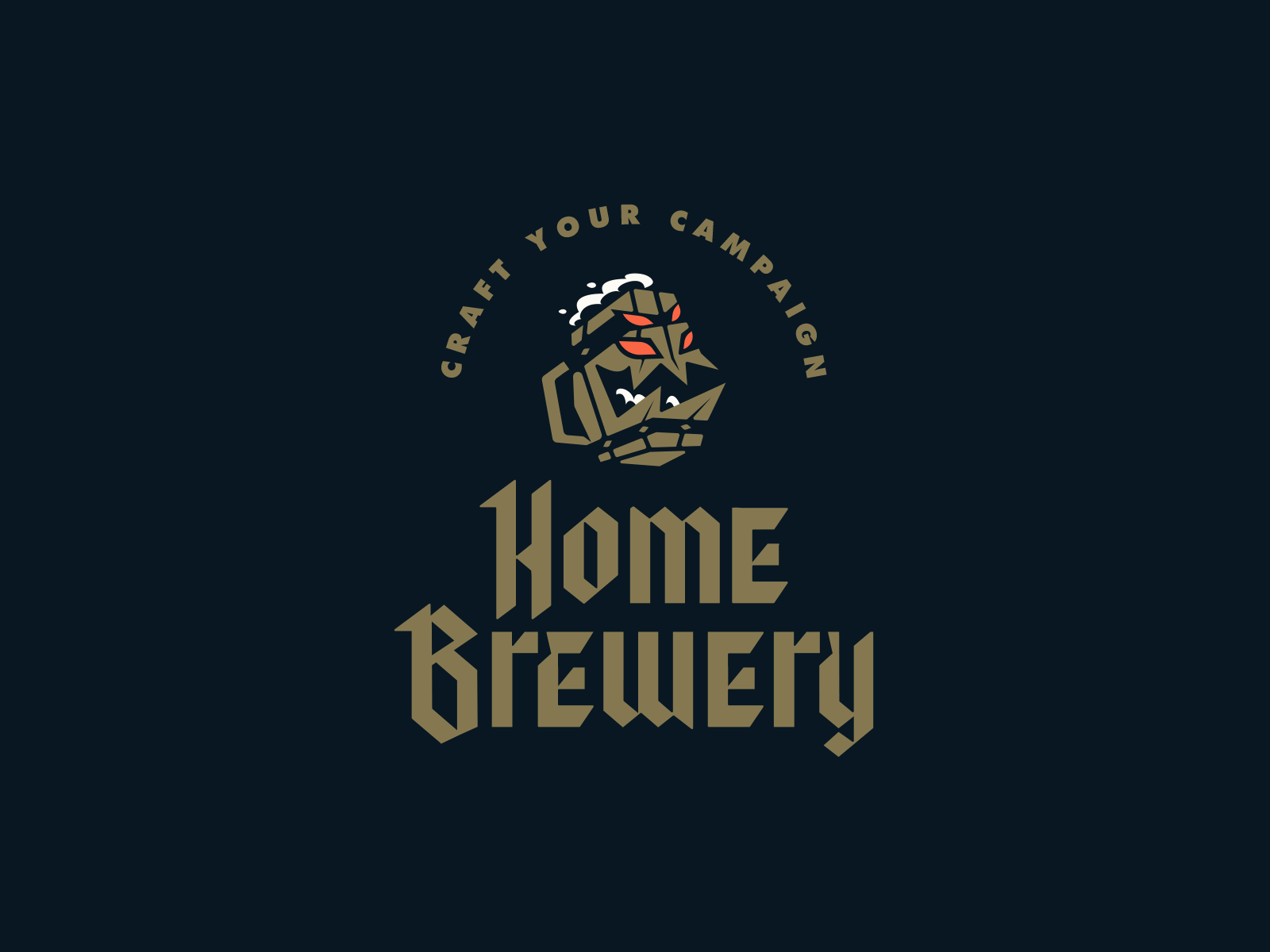 HomeBrewery - DND Campaign Manager beer blackletter brand branding brewery craft design dnd illustration logo mark mimic monster typography vector