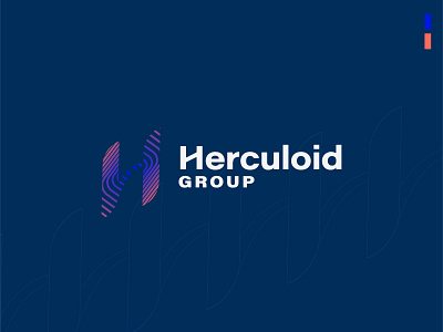 Herculoid Investment Group brand branding design elevate illustration investing logo mark pulse ripple typography vector