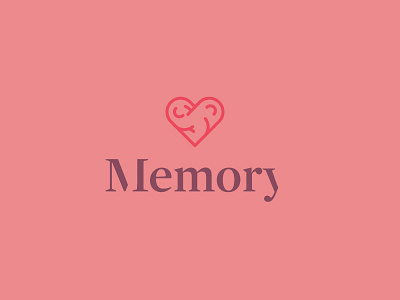 Memory brain forget heart memory mind pink red