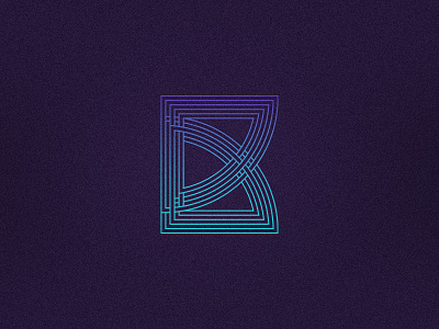 B b blue letter lettering lines maze purple type