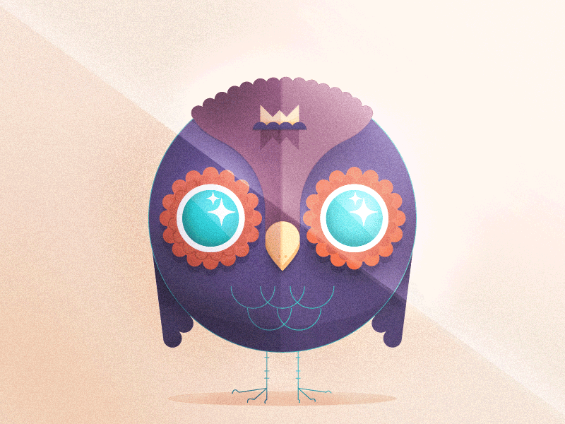 Return of Hootie circle digital eye hootie illustration king owl shape wing