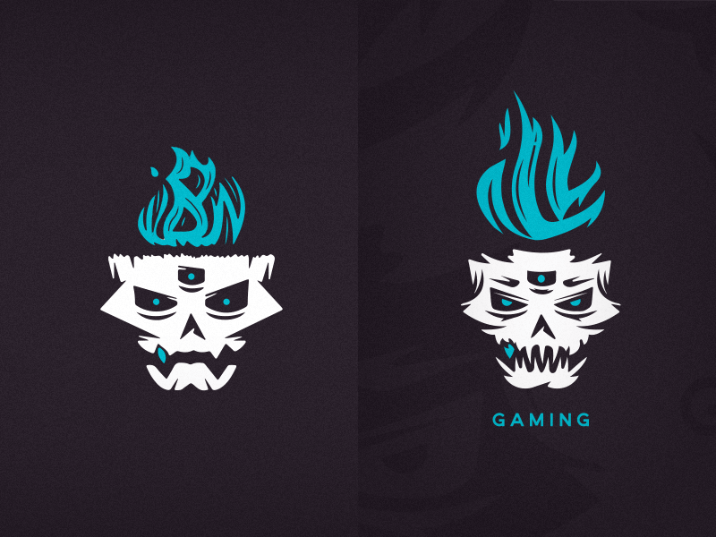 ILL Reworked - before and after brand demon fire gaming ill logo monster rework scary skull