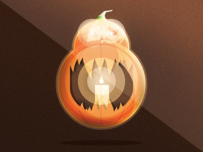 Jack candle halloween illustration monster pumpkin