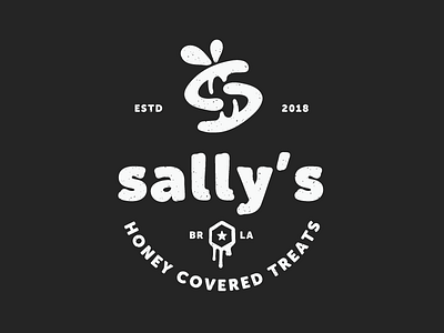 Sally's Candies bee honey logo mark sallys treat