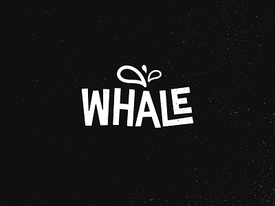 Inktober12 Whale Type brand logo mark type typography vector