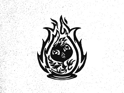 Inktober20 Breakable (Phoenix chick+egg+fire) black design egg fire illustration logo mark phoenix