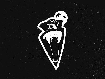 Inktober21 Drained ( Vampire cape + fangs ) black design fangs illustration logo mark monster vampire
