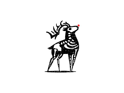 Rudolph brand deer design illustration logo mark reindeer rudolph