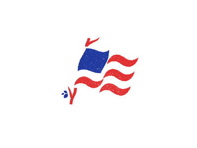 E - flag - national park brand e flag illustration logo mark national park stick usa