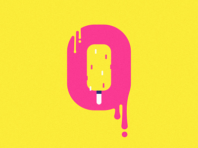 36 days of type: O brand branding drip ice cream illustration logo mark melt o popsicle type typography vector