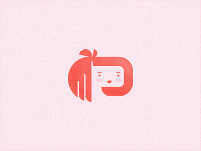 36 days of type: P brand branding cute illustration lady logo mark p pretty type typography vector woman