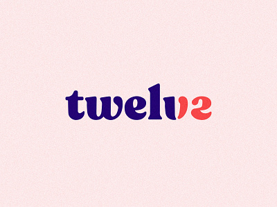 12 - twelve - pretty 12 brand branding design icon illustration logo mark twelve type typography vector