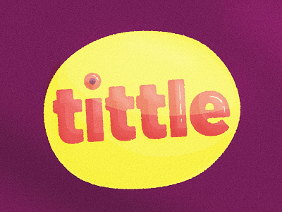 Paying tribute to the tittle brand branding illustration logo mark tittle typography
