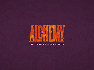 Alchemy FX logo alchemy animate brand branding eye illustration logo magic monster morph orange purple transform typography